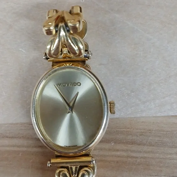Movado Faceless Gold Womens Watch